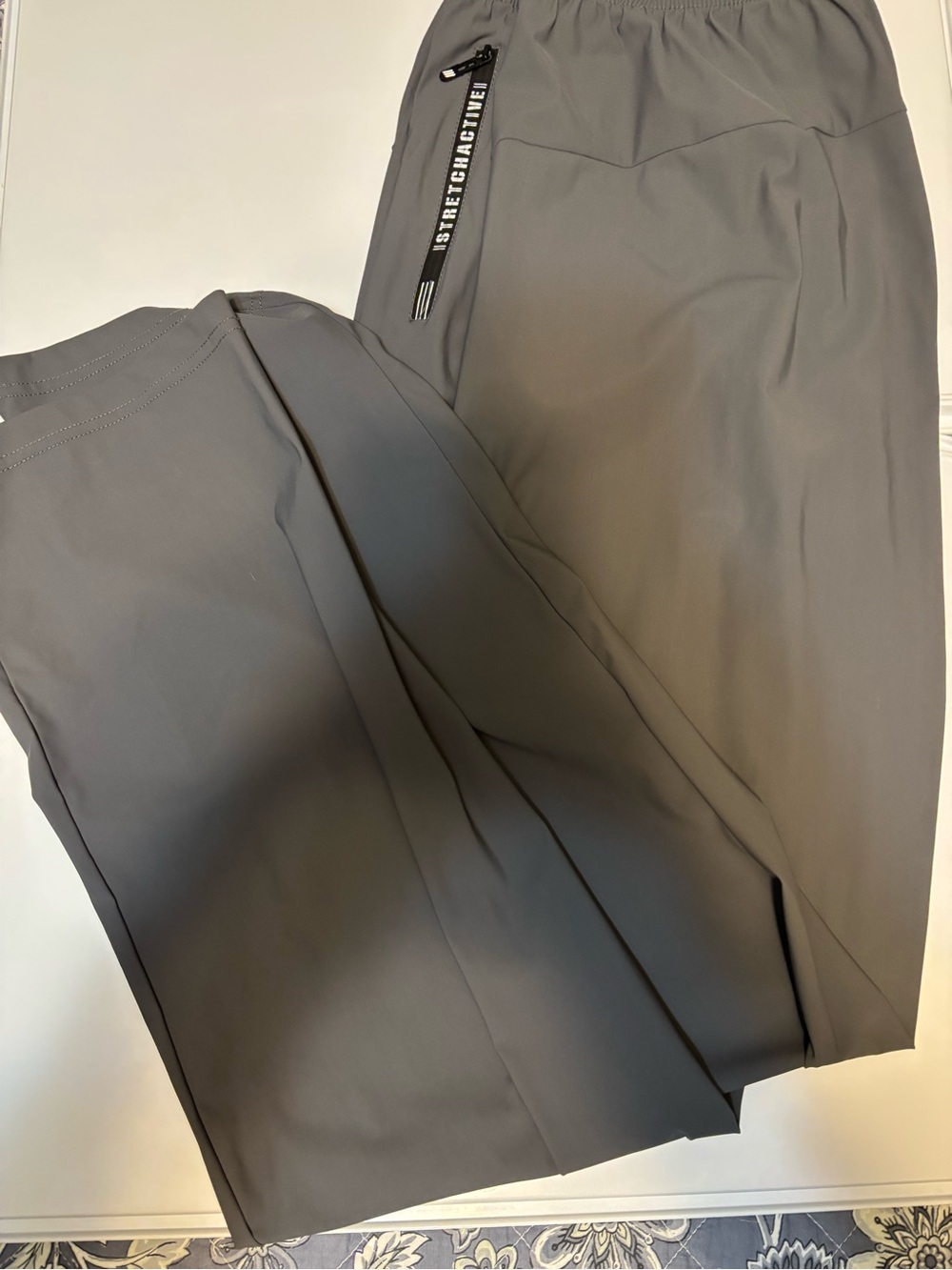 Stretch Active Women's Track Pants in Gray